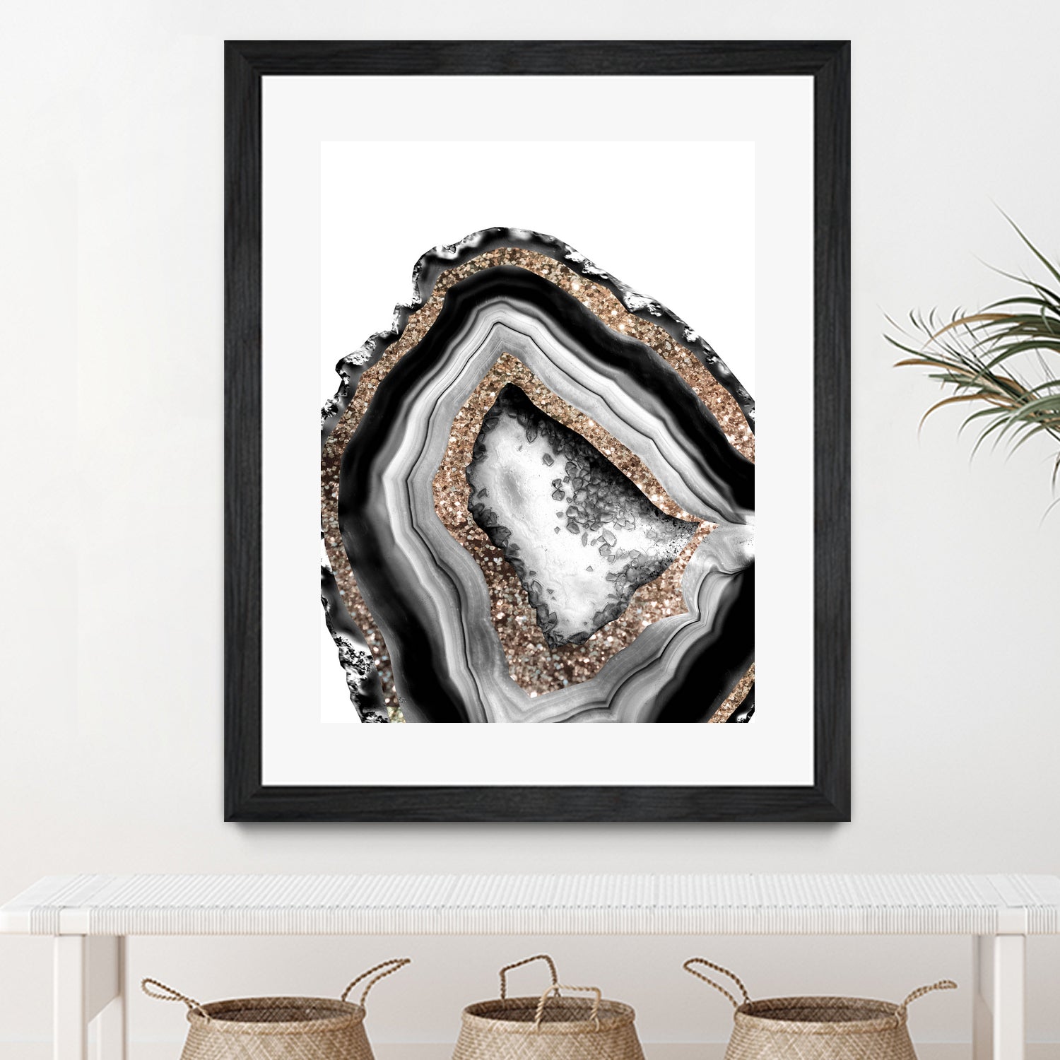 Agate Gold Glitter Glam #1 #gem #decor #art by Anita & Bella Jantz on GIANT ART - gray photo illustration