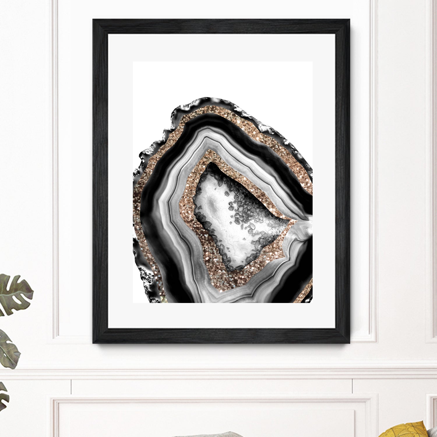 Agate Gold Glitter Glam #1 #gem #decor #art by Anita & Bella Jantz on GIANT ART - gray photo illustration