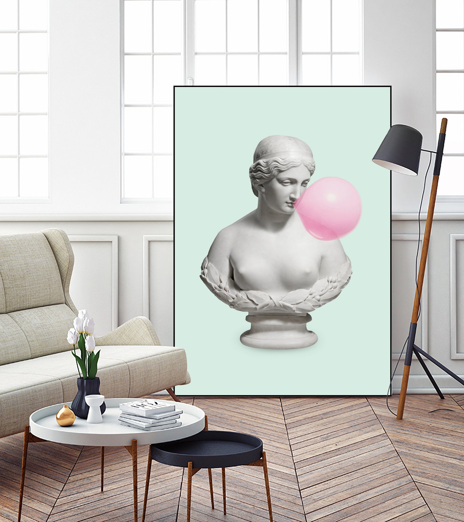 BUBBLE BUST by Jonas Loose on GIANT ART - green photo manipulation