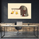 Elephant Swing by Budi Satria Kompoi on GIANT ART - digital painting