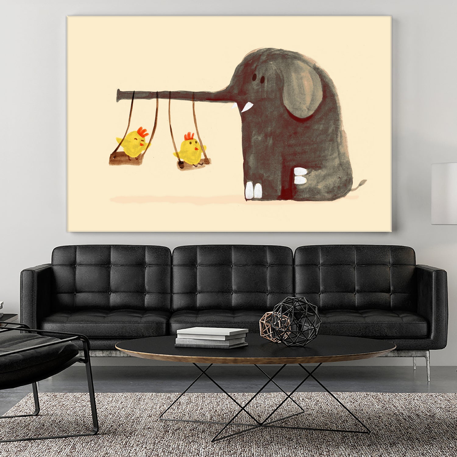 Elephant Swing by Budi Satria Kompoi on GIANT ART - digital painting