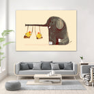 Elephant Swing by Budi Satria Kompoi on GIANT ART - digital painting