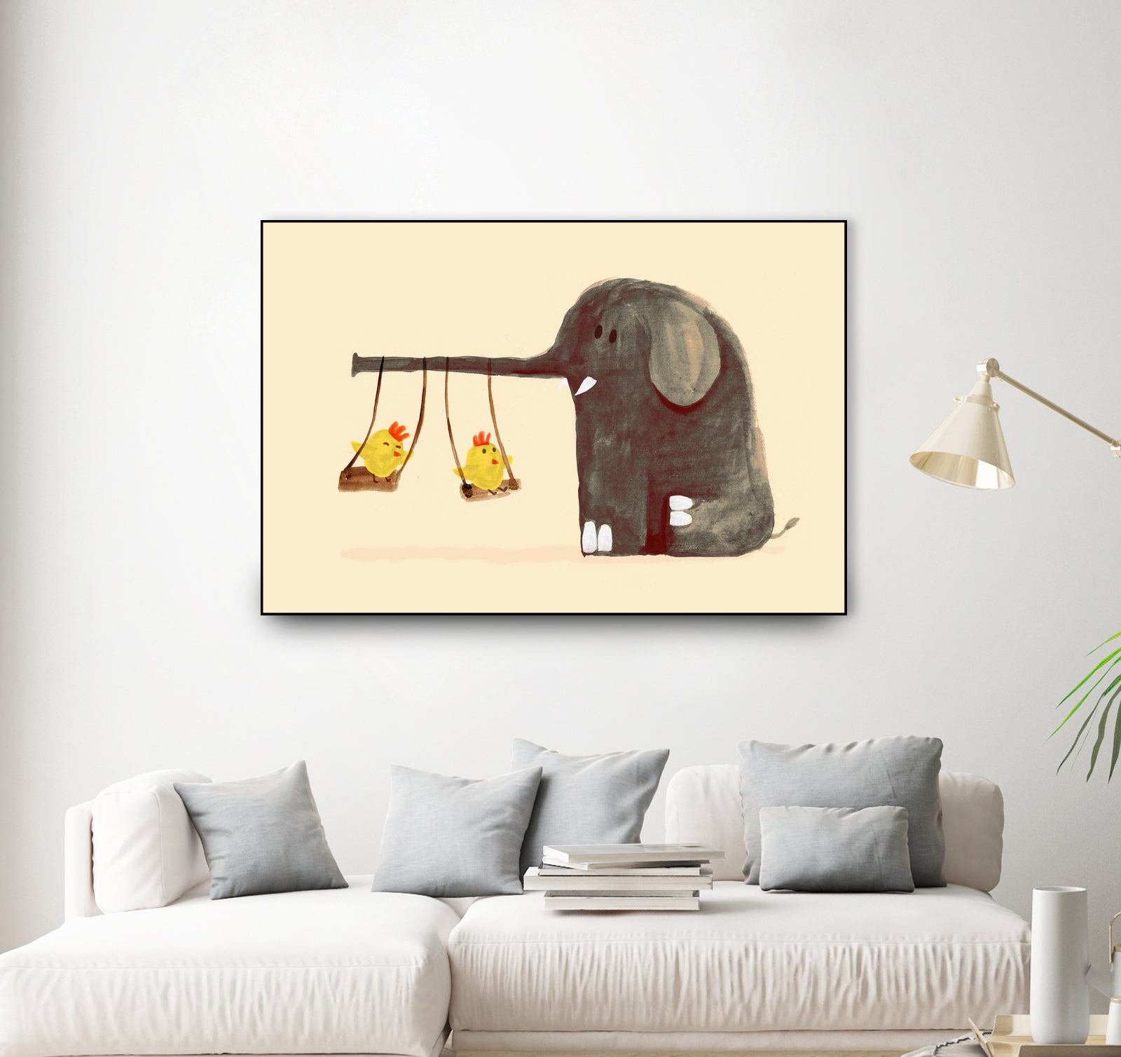 Elephant Swing by Budi Satria Kompoi on GIANT ART - digital painting