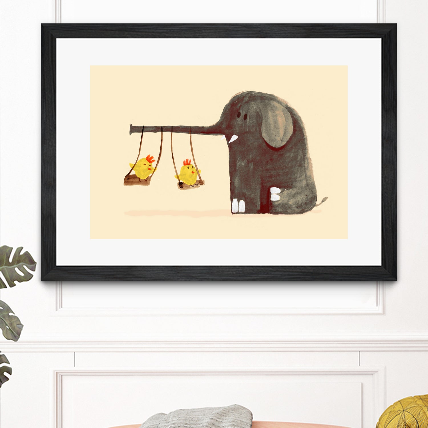 Elephant Swing by Budi Satria Kompoi on GIANT ART - digital painting