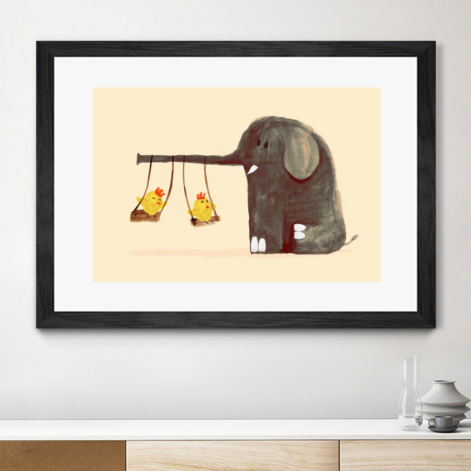 Elephant Swing by Budi Satria Kompoi on GIANT ART - digital painting