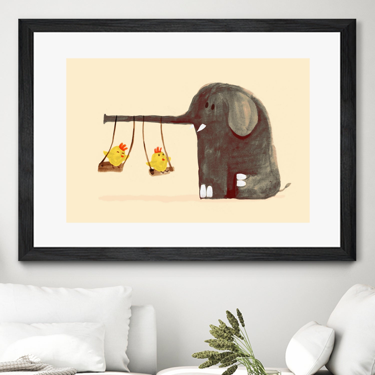 Elephant Swing by Budi Satria Kompoi on GIANT ART - digital painting