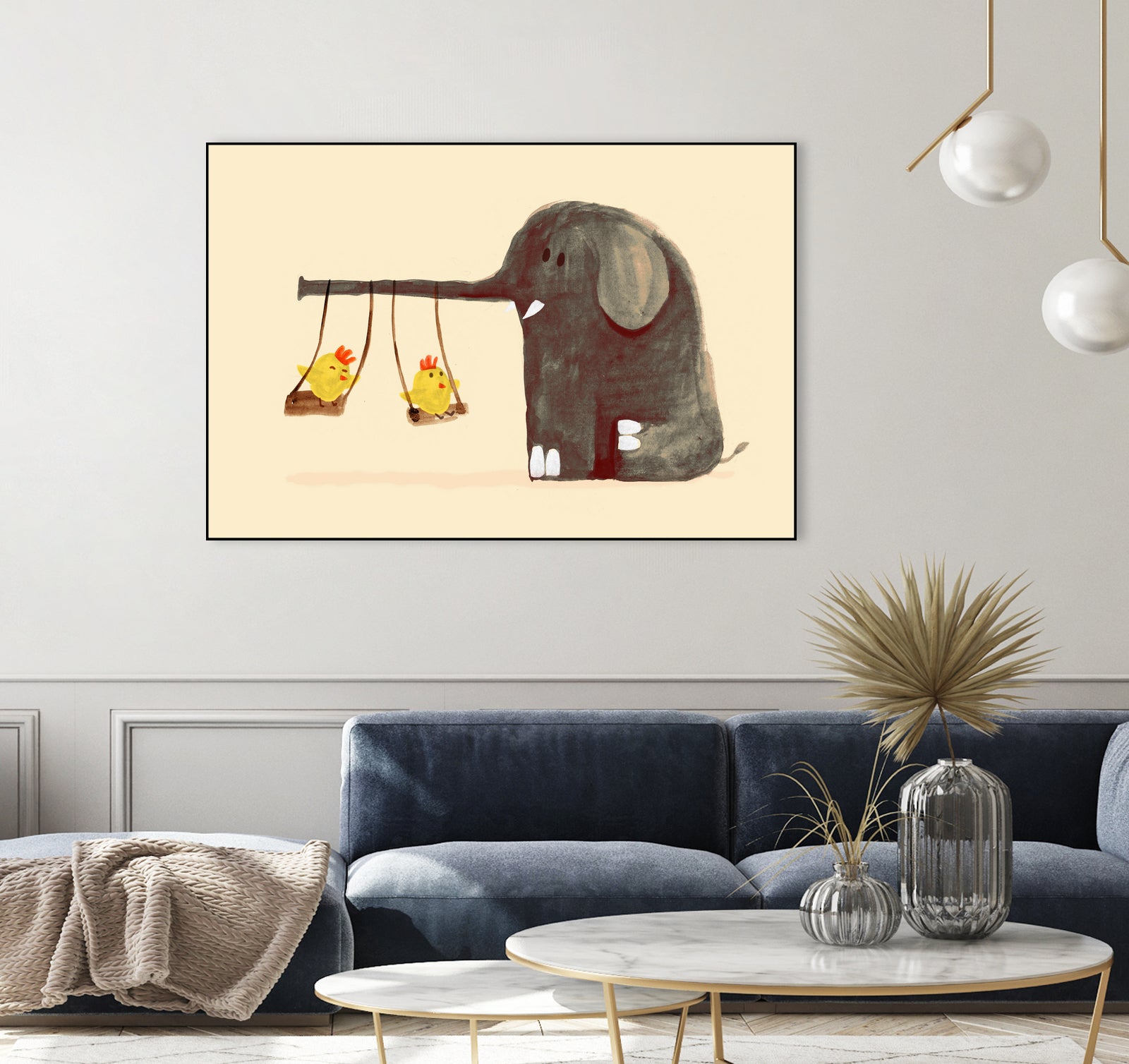 Elephant Swing by Budi Satria Kompoi on GIANT ART - digital painting