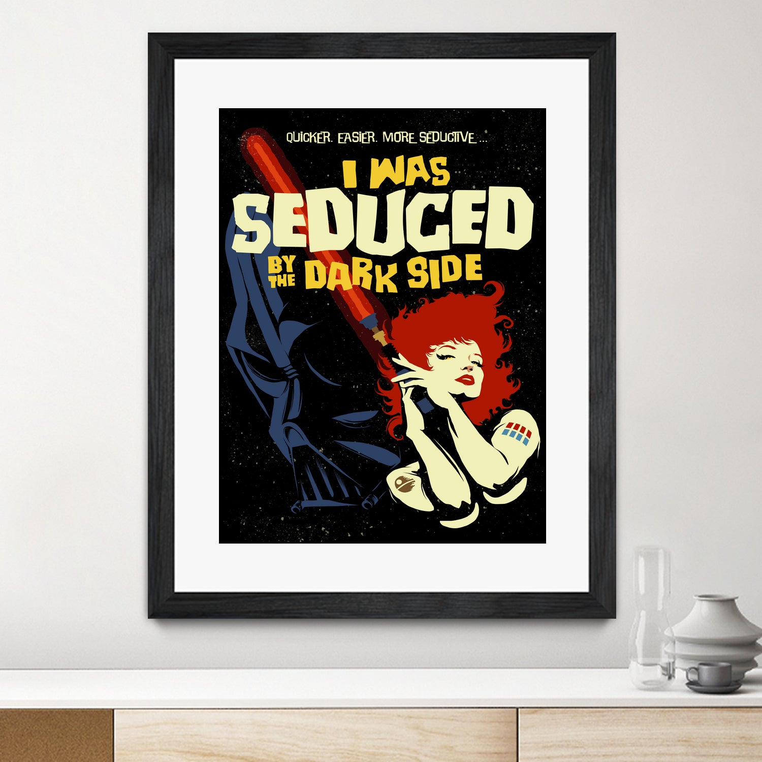 Seduced by the Dark Side by Bily Mariano da Luz on GIANT ART - black digital drawing