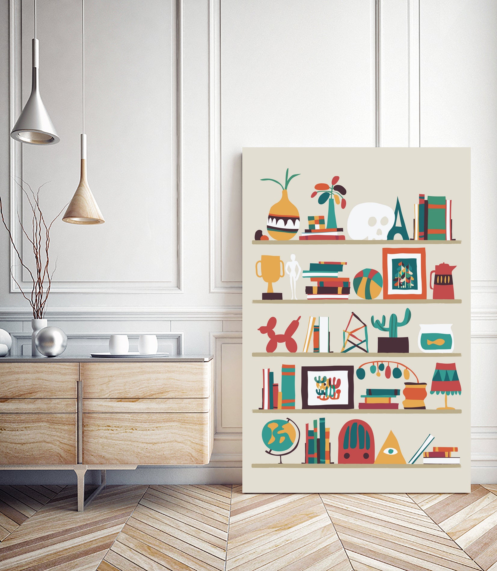 The Shelf by Budi Satria Kompoi on GIANT ART - vector illustration