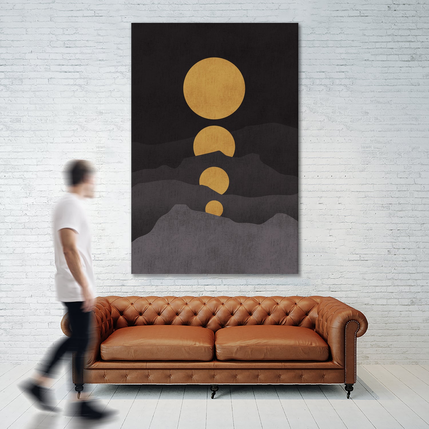 Rise of the Golden Moon by Budi Satria Kompoi on GIANT ART - mixed media