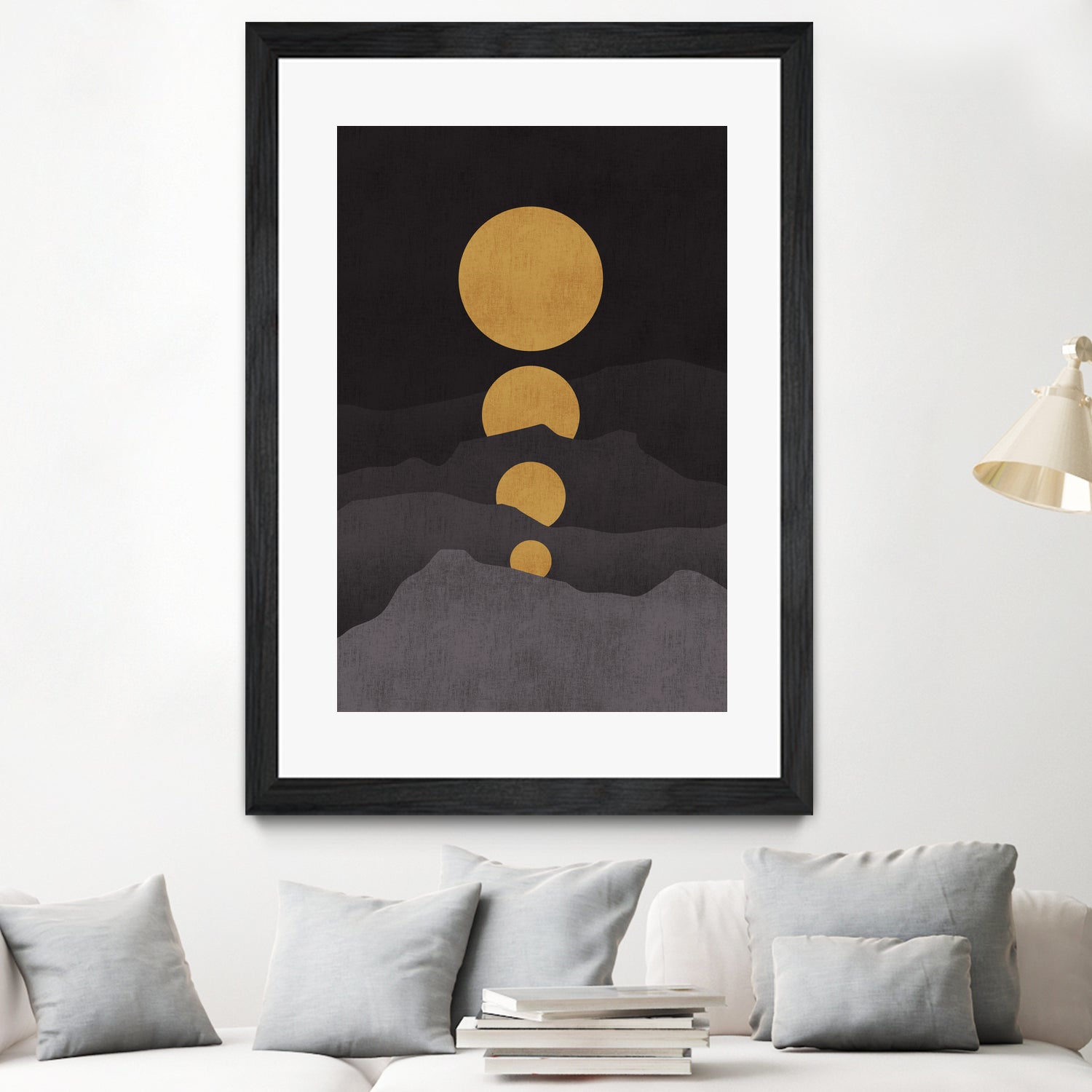 Rise of the Golden Moon by Budi Satria Kompoi on GIANT ART - mixed media