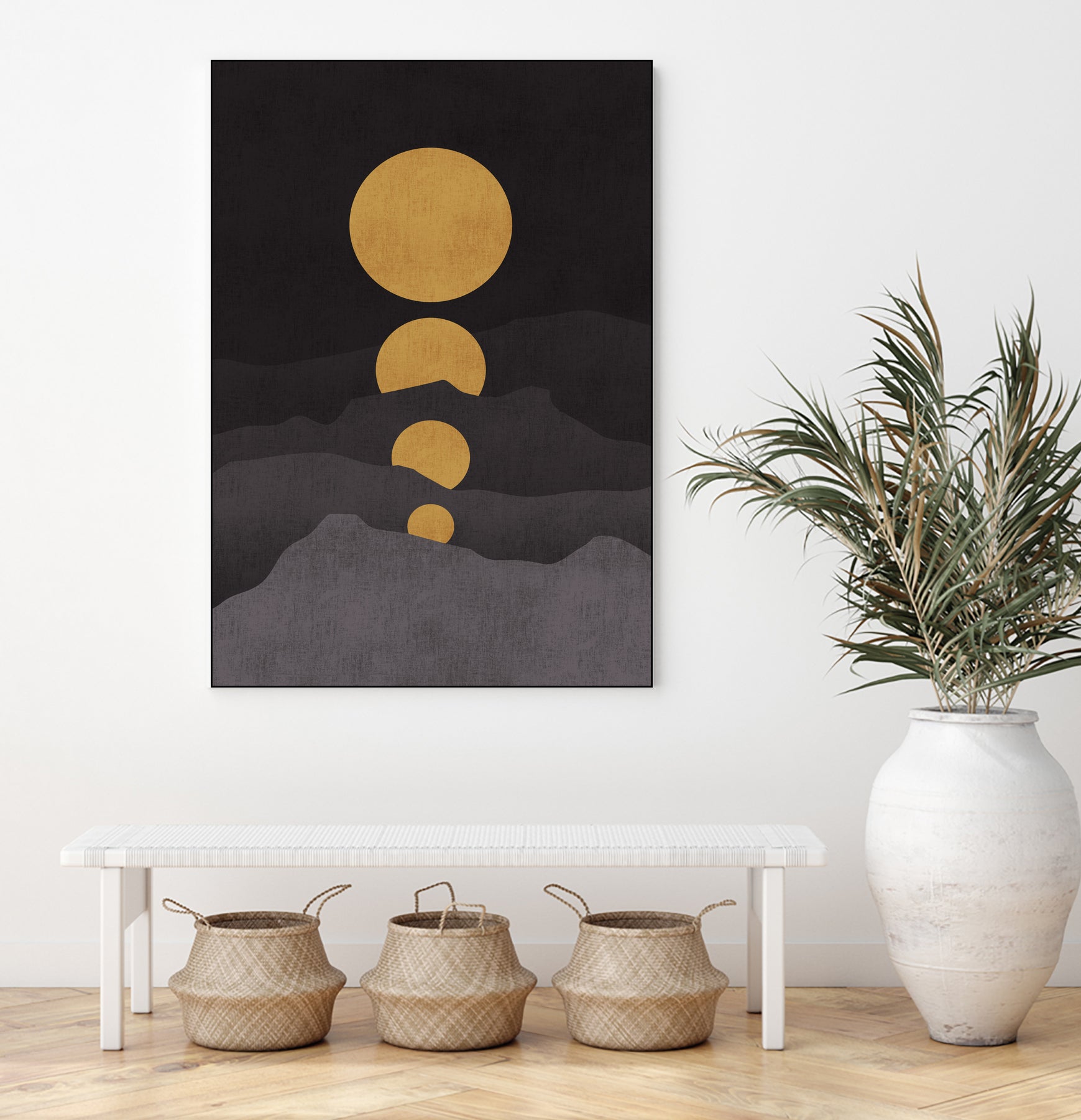 Rise of the Golden Moon by Budi Satria Kompoi on GIANT ART - mixed media