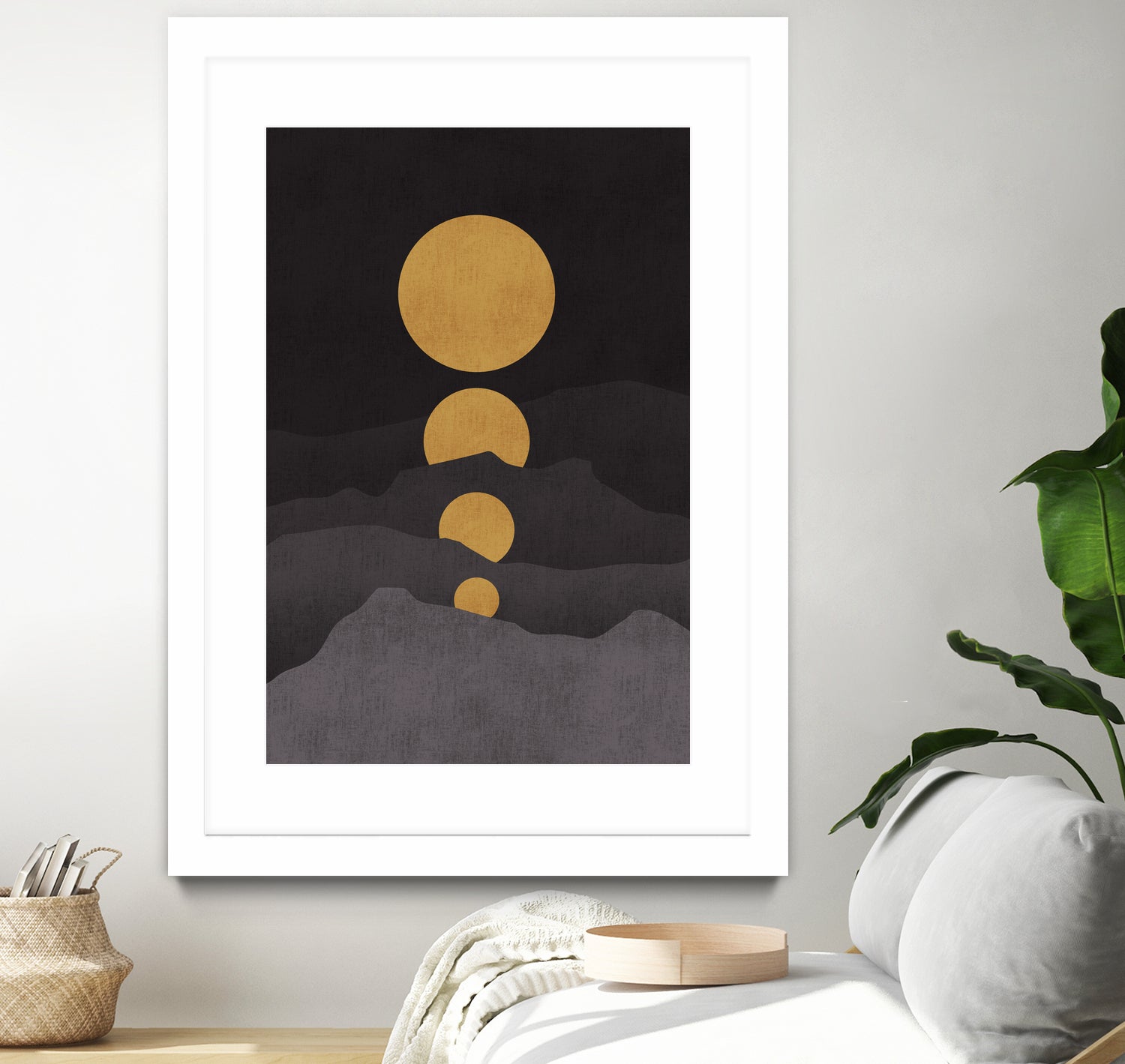 Rise of the Golden Moon by Budi Satria Kompoi on GIANT ART - mixed media