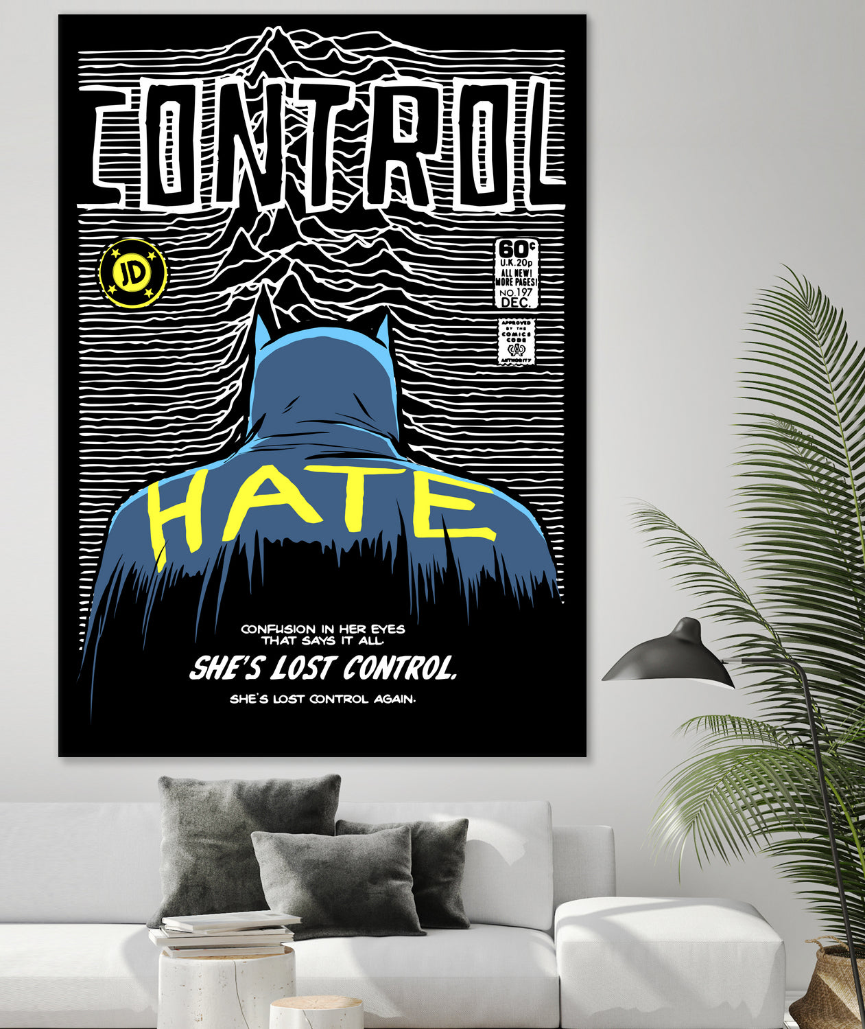 Post-Punk Dark Knight: Control by Bily Mariano da Luz on GIANT ART - black digital drawing