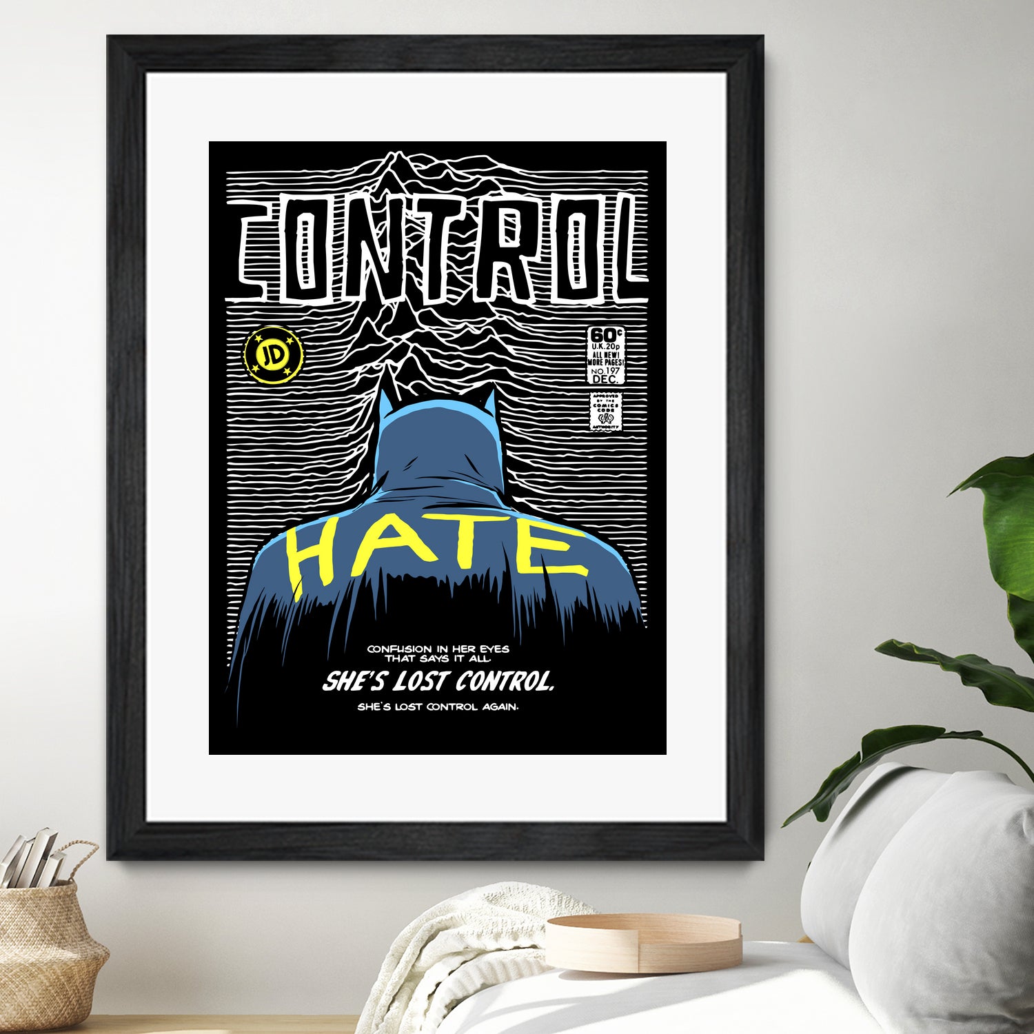 Post-Punk Dark Knight: Control by Bily Mariano da Luz on GIANT ART - black digital drawing