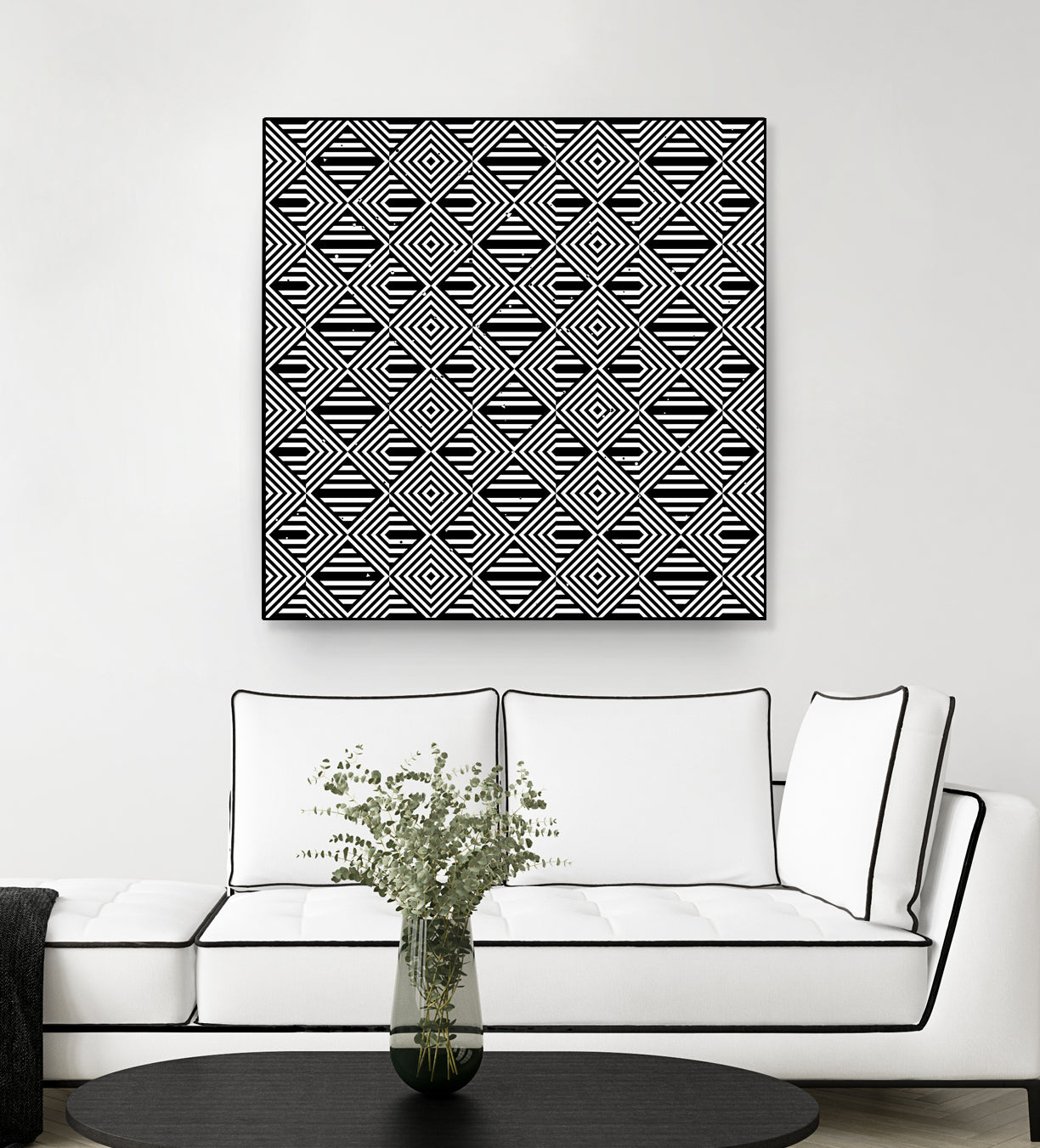 Pattern with striped lines by Divin Creador on GIANT ART - black vector illustration