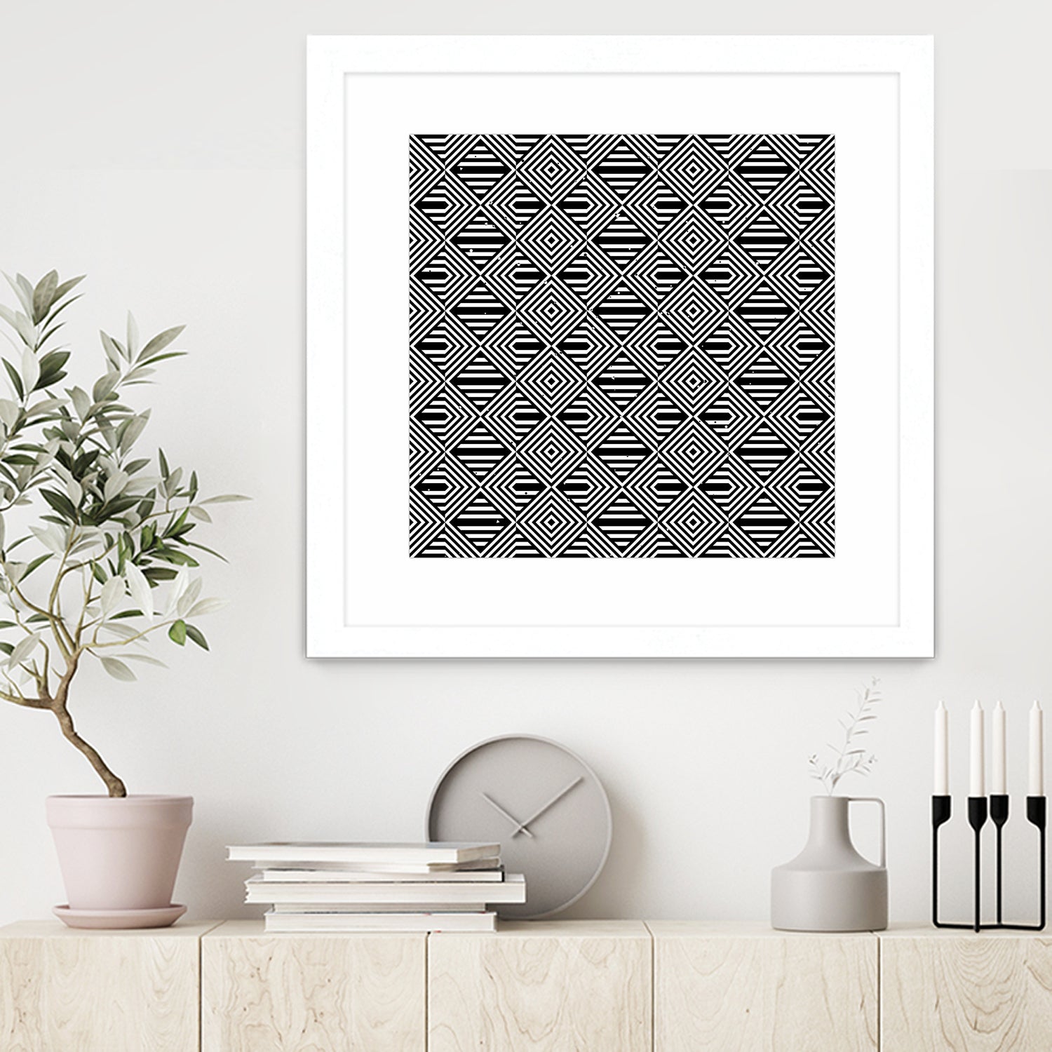 Pattern with striped lines by Divin Creador on GIANT ART - black vector illustration