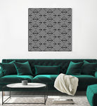 Pattern with striped lines by Divin Creador on GIANT ART - black vector illustration