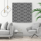 Pattern with striped lines by Divin Creador on GIANT ART - black vector illustration