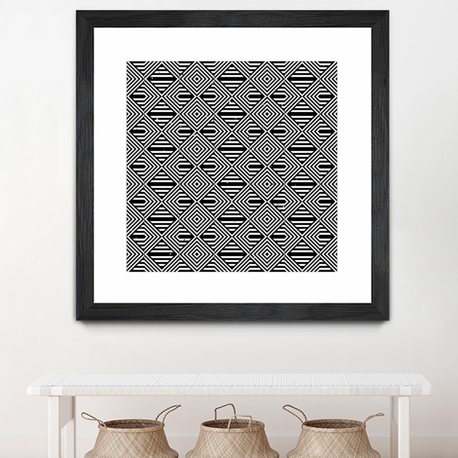 Pattern with striped lines by Divin Creador on GIANT ART - black vector illustration