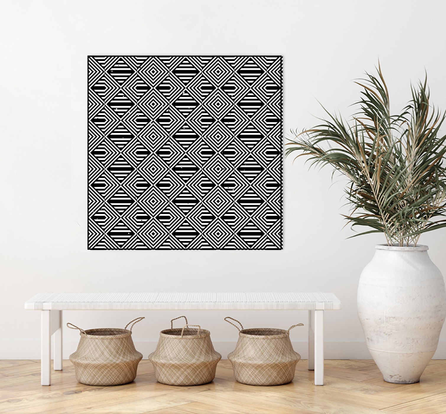 Pattern with striped lines by Divin Creador on GIANT ART - black vector illustration