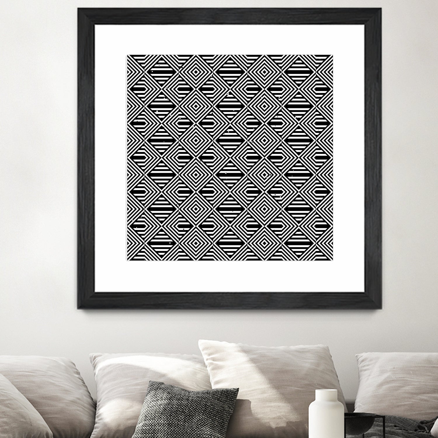 Pattern with striped lines by Divin Creador on GIANT ART - black vector illustration