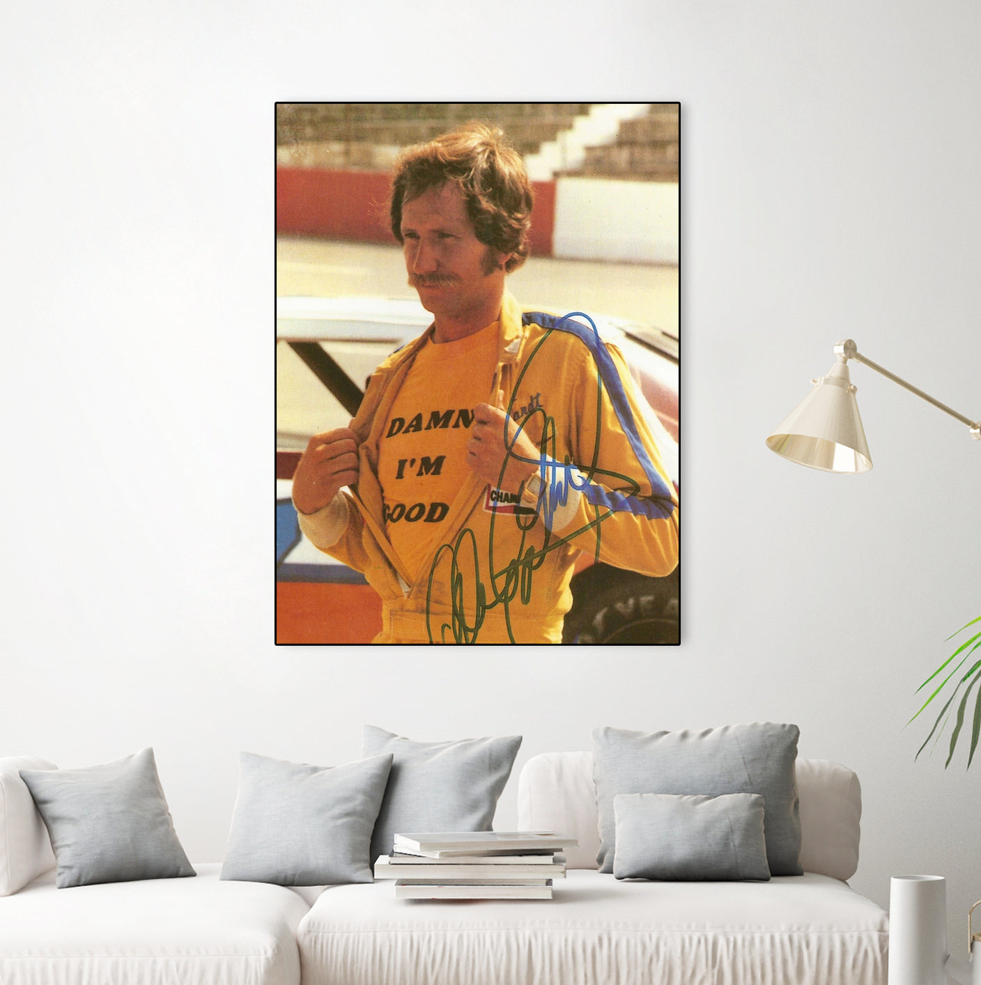 Damn I’m Good, Dale Earnhardt, The Intimidator, NASCAR by ALMA Studio on GIANT ART - brown photo manipulation