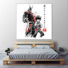 Hero Academy sumi-e by Antonio Camarena on GIANT ART - white digital painting