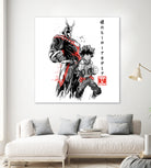 Hero Academy sumi-e by Antonio Camarena on GIANT ART - white digital painting