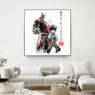 Hero Academy sumi-e by Antonio Camarena on GIANT ART - white digital painting