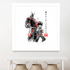 Hero Academy sumi-e by Antonio Camarena on GIANT ART - white digital painting