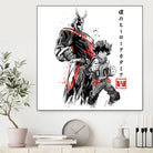 Hero Academy sumi-e by Antonio Camarena on GIANT ART - white digital painting