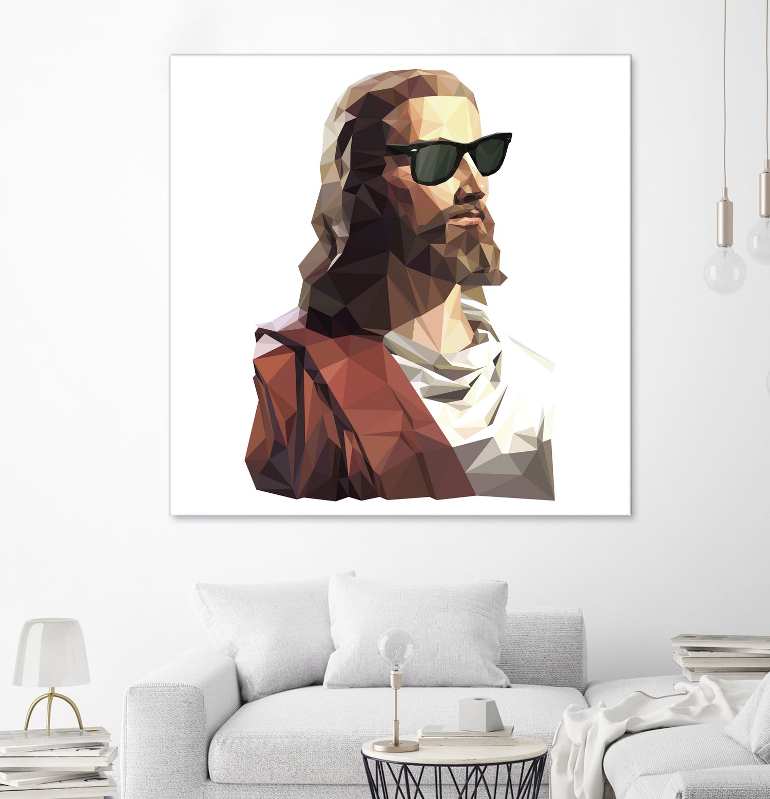 Jesus Born to be Cool by Gabriel Ruiz on GIANT ART - brown photo illustration