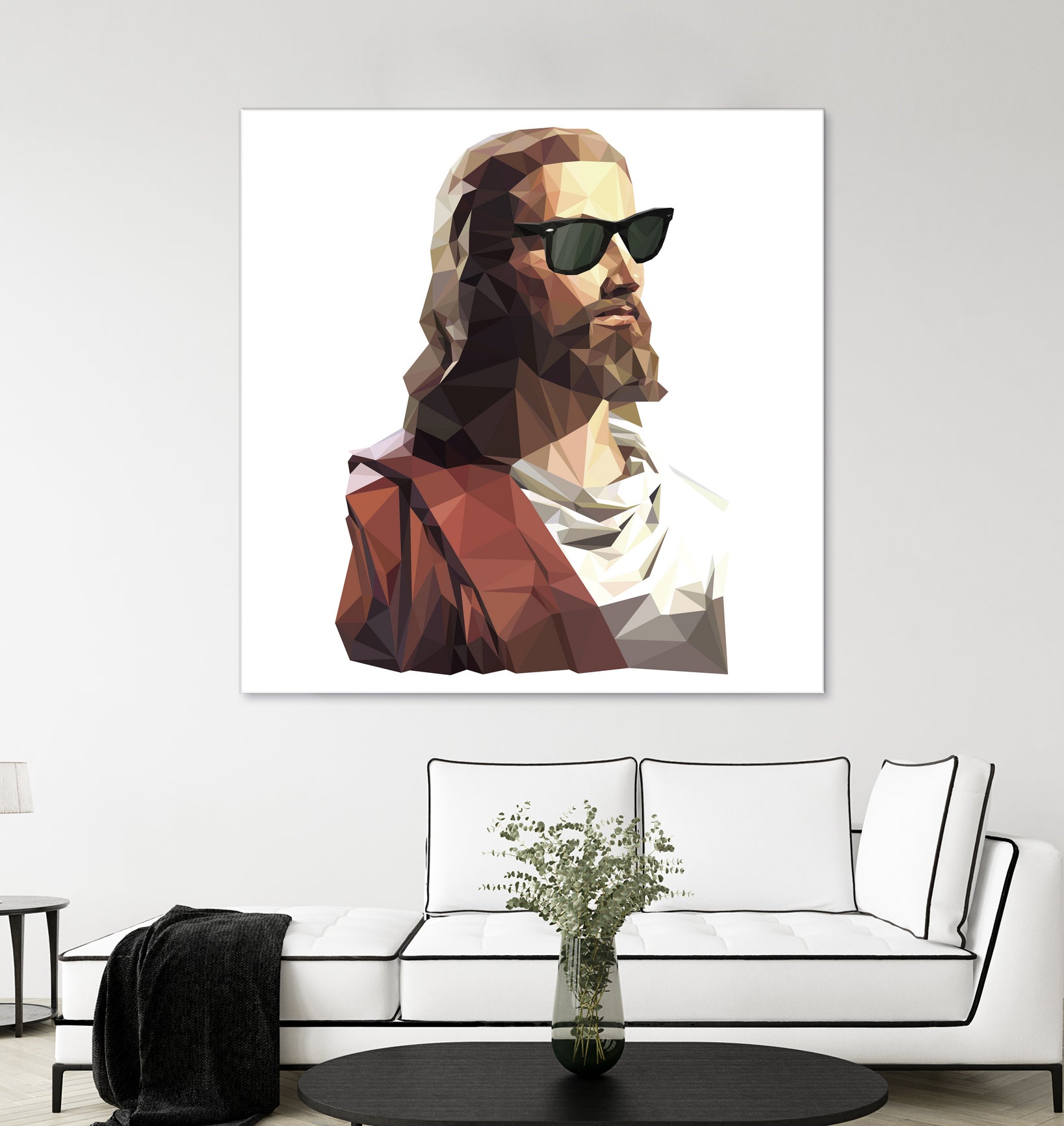 Jesus Born to be Cool by Gabriel Ruiz on GIANT ART - brown photo illustration