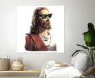 Jesus Born to be Cool by Gabriel Ruiz on GIANT ART - brown photo illustration