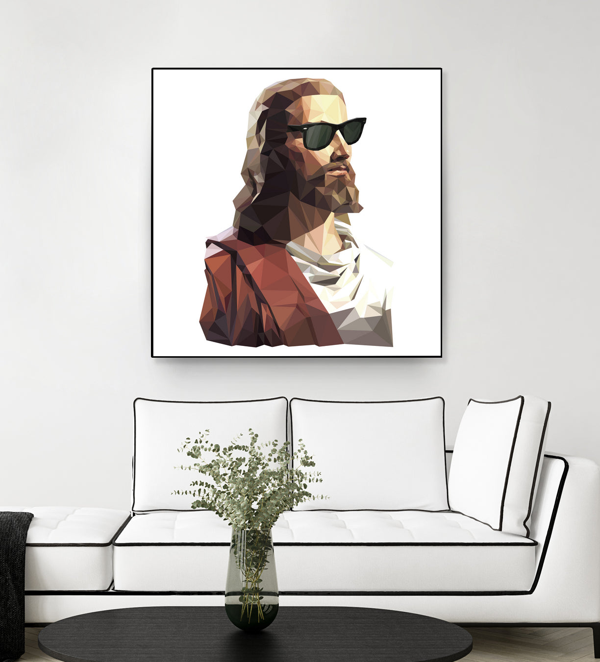 Jesus Born to be Cool by Gabriel Ruiz on GIANT ART - brown photo illustration