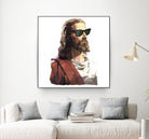 Jesus Born to be Cool by Gabriel Ruiz on GIANT ART - brown photo illustration