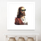 Jesus Born to be Cool by Gabriel Ruiz on GIANT ART - brown photo illustration