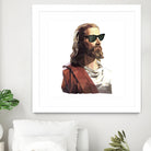 Jesus Born to be Cool by Gabriel Ruiz on GIANT ART - brown photo illustration