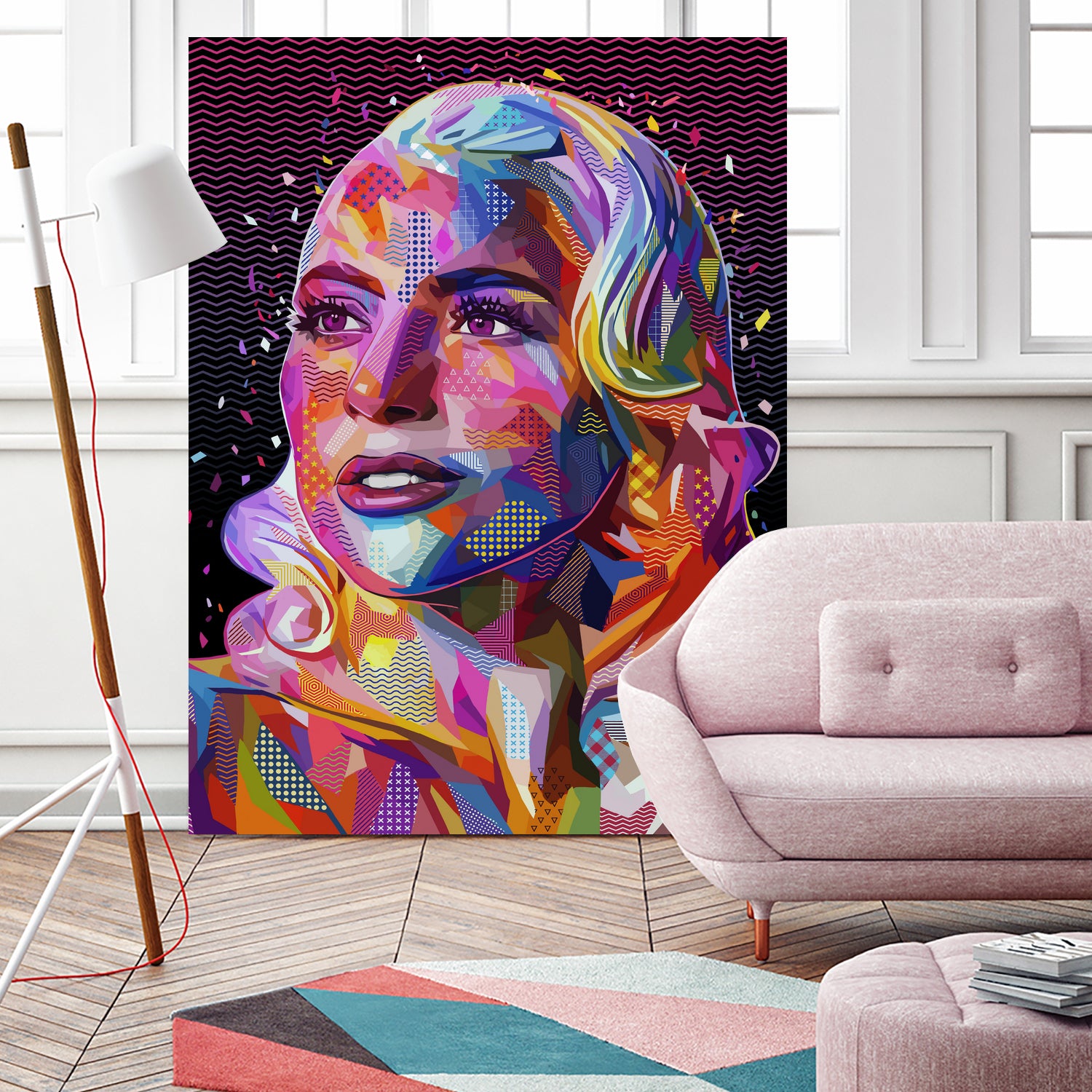 pop-gaga by Alessandro Pautasso on GIANT ART - fuchsia digital painting