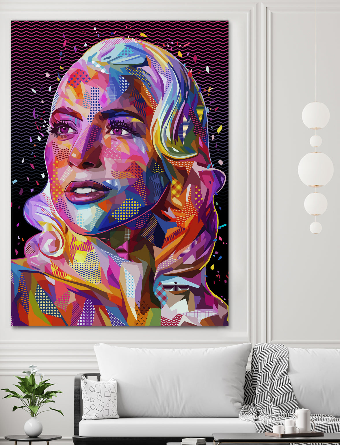 pop-gaga by Alessandro Pautasso on GIANT ART - fuchsia digital painting