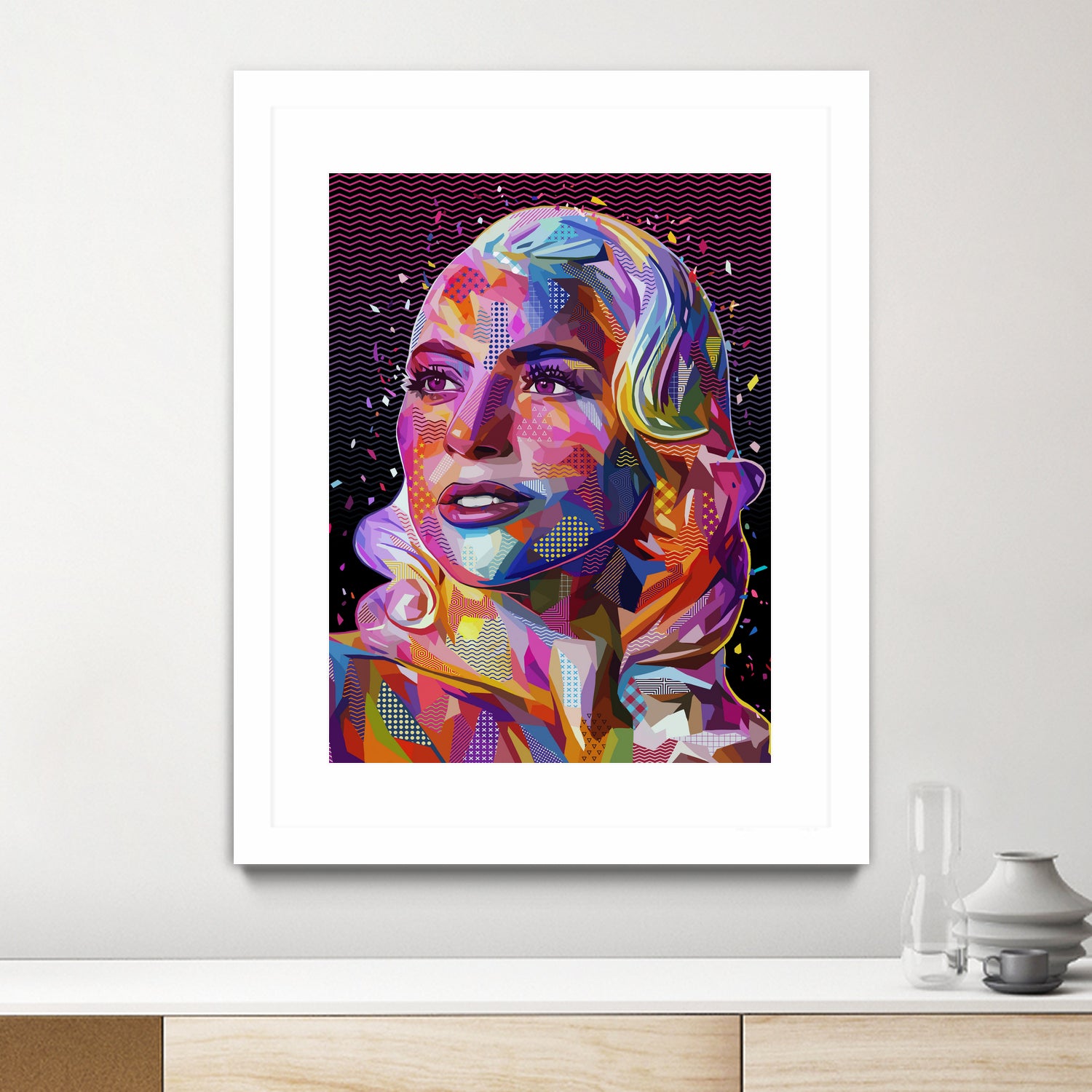 pop-gaga by Alessandro Pautasso on GIANT ART - fuchsia digital painting