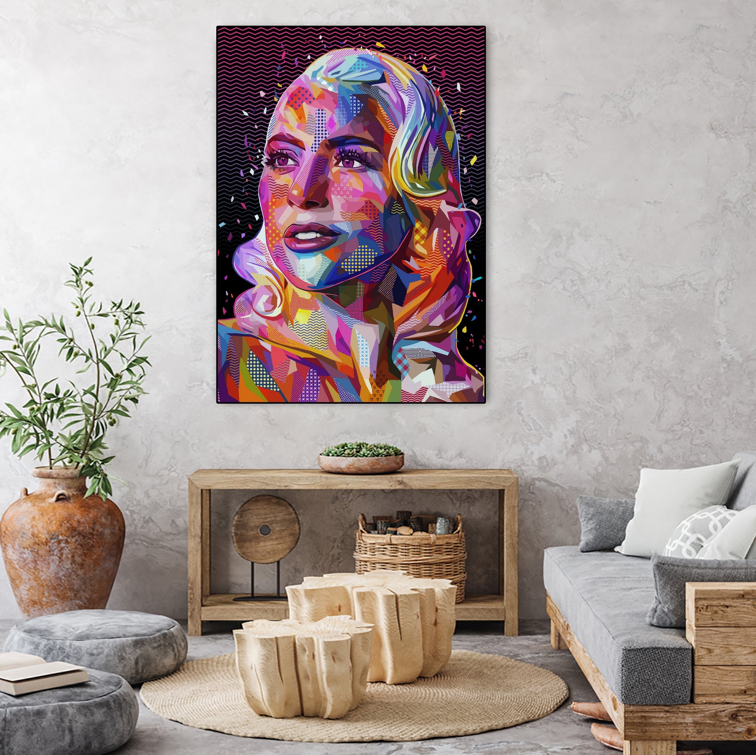 pop-gaga by Alessandro Pautasso on GIANT ART - fuchsia digital painting