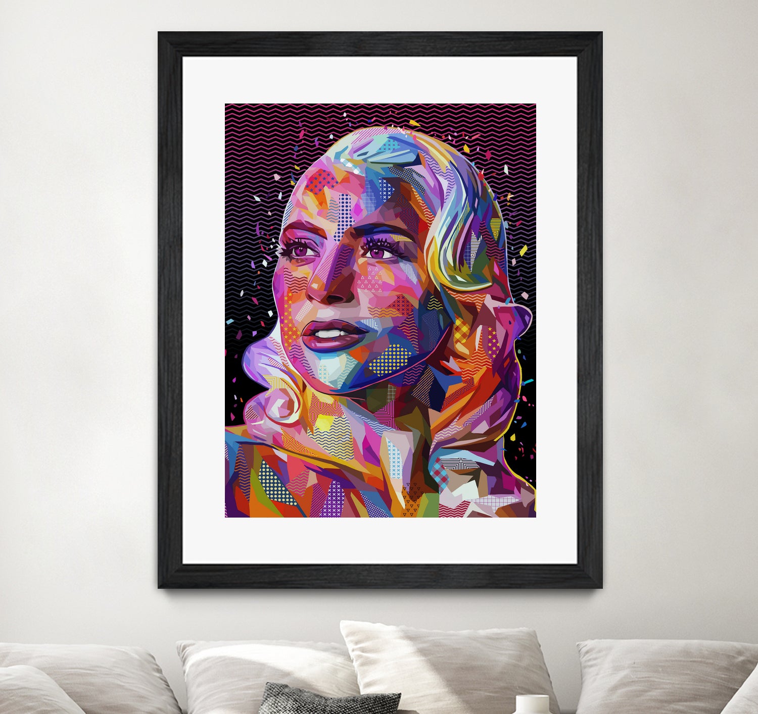 pop-gaga by Alessandro Pautasso on GIANT ART - fuchsia digital painting