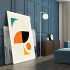 Mid Century Modern Abstract Pop, Retro Style by Studio North on GIANT ART - orange digital drawing