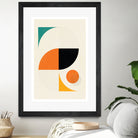 Mid Century Modern Abstract Pop, Retro Style by Studio North on GIANT ART - orange digital drawing