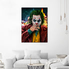 Smoking Joker Pt.1 by Arcadia Wiryawan on GIANT ART - red digital painting