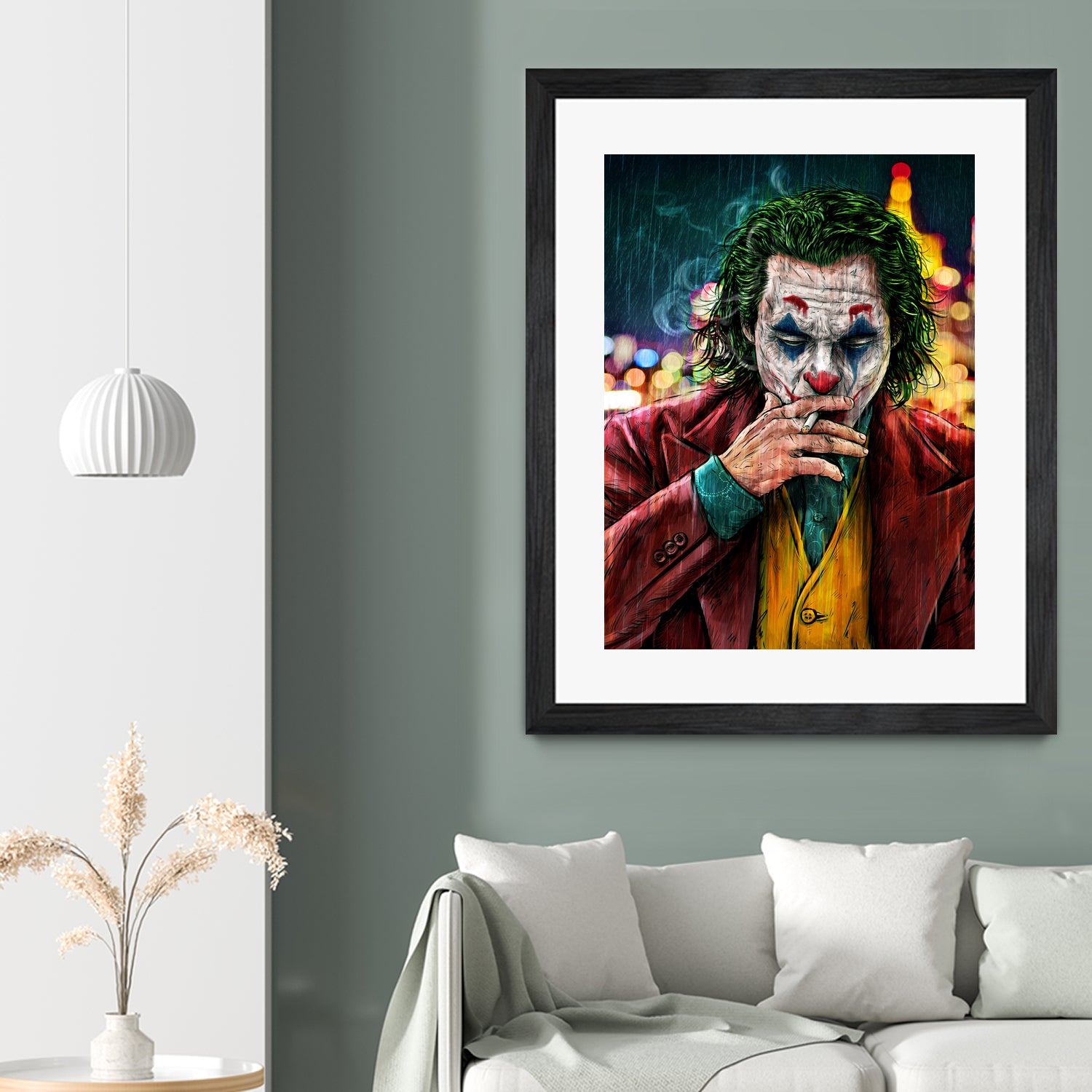 Smoking Joker Pt.1 by Arcadia Wiryawan on GIANT ART - red digital painting