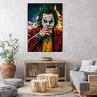 Smoking Joker Pt.1 by Arcadia Wiryawan on GIANT ART - red digital painting