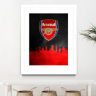 Arsenal FC Skyline by Adrian Baldovino on GIANT ART - red vector illustration